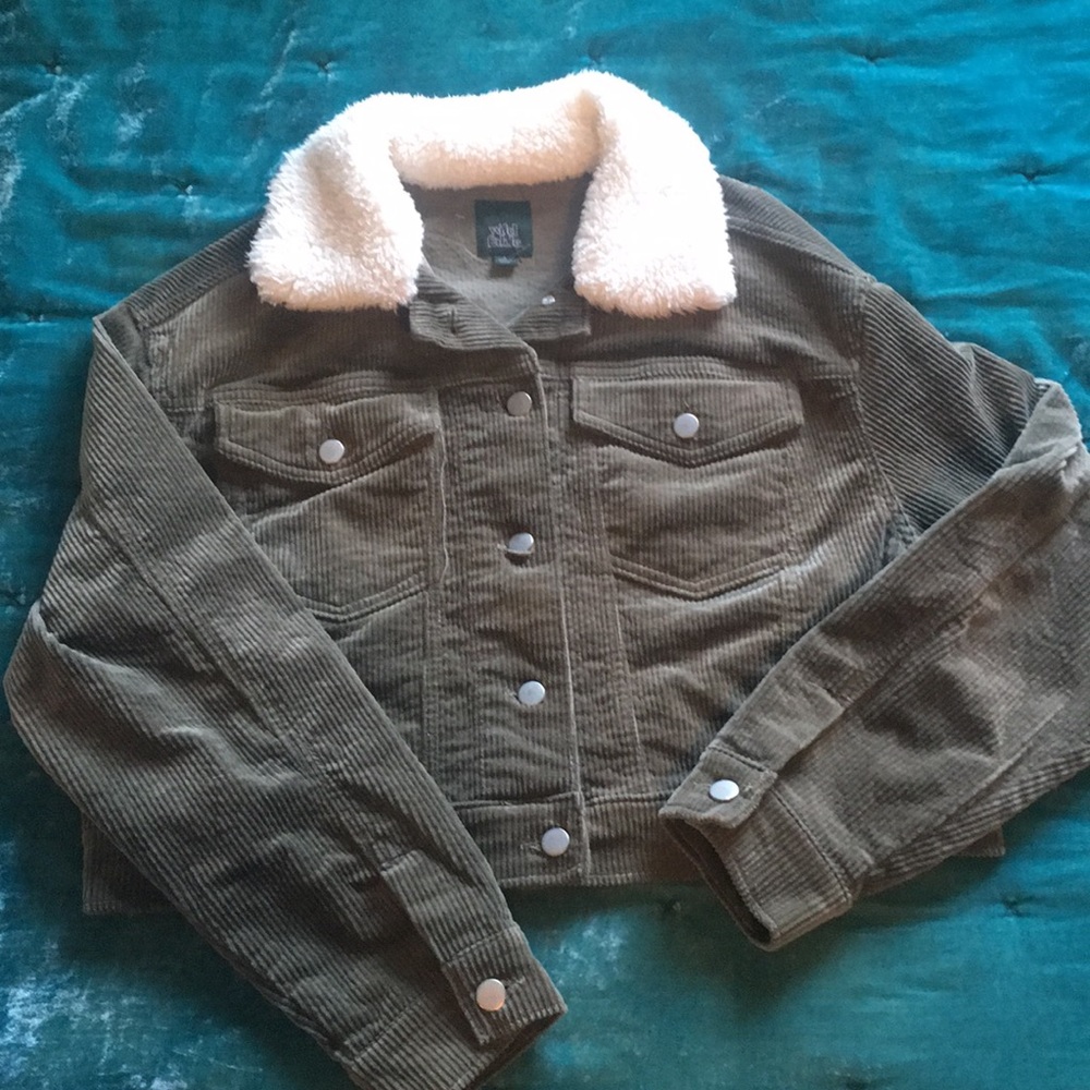 Green corduroy jacket